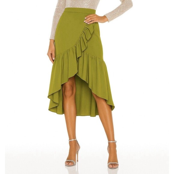 Anthropologie Dresses & Skirts - LULUMARI Anthropologie Lime Mermaid Maxi Skirt Size M